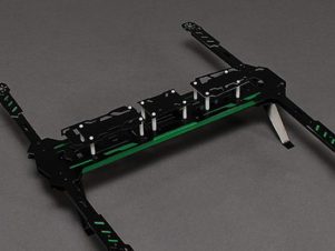 xbotics h quadcopter frame (aluminum & glass fiber)