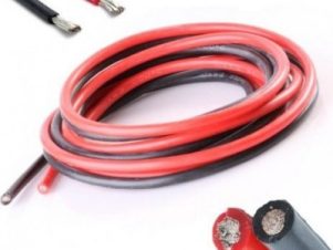 22awg silicone wire red & black (1m each)