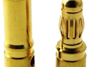 5 mm gold connector/ bullet connector one pair